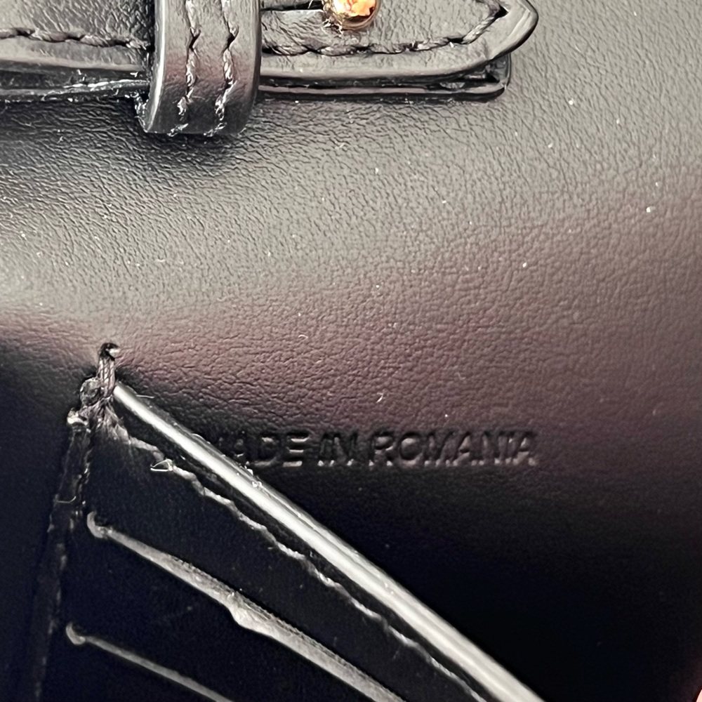 Burberry Check Leather Crossbody Bag in Black - Picture 11 of 13